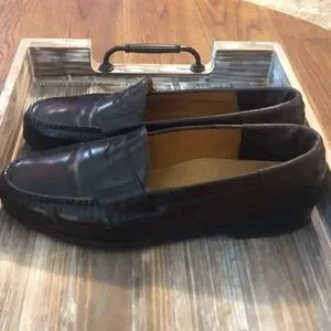 Cole Haan Brown Leather Pinch Penny Loafers 12 E.  Very good used condition! COLE HAAN Hand Sewn PINCH Brown Leather PENNY LOAFERS Seven  main image 4
